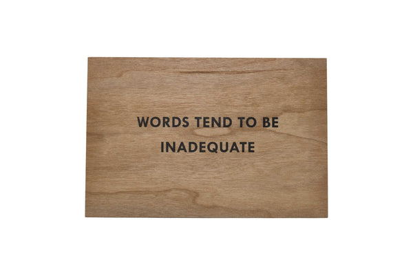 Jenny Holzer - Truisms & Survival wooden postcards