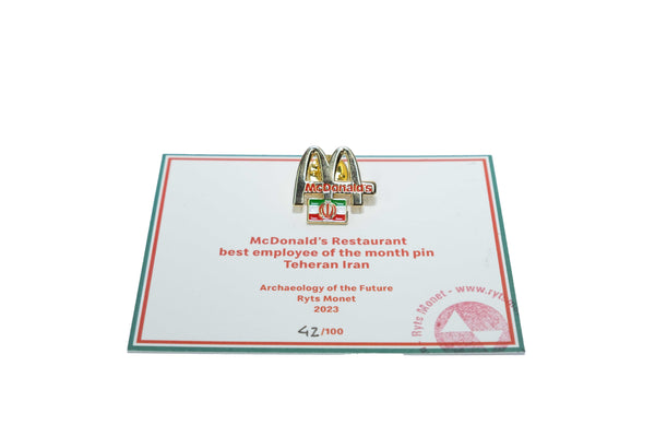 Ryts Monet - "McDonald's Restaurant best employee of the month" pin; Teheran, Iran