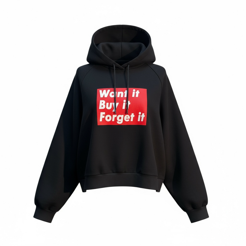 Barbara Kruger, Untitled (The Drop), Hoodie (English)