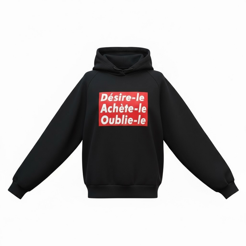 Barbara Kruger, Untitled (The Drop), Hoodie (French)