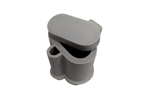 Ettore Sottsass, grey ceramic
