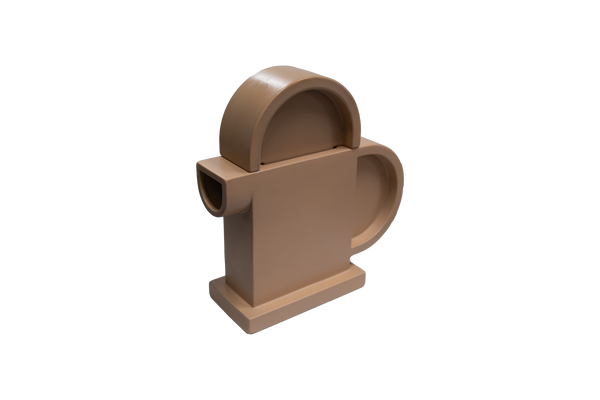 Ettore Sottsass, beige ceramic