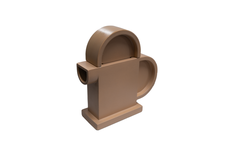 Ettore Sottsass, beige ceramic
