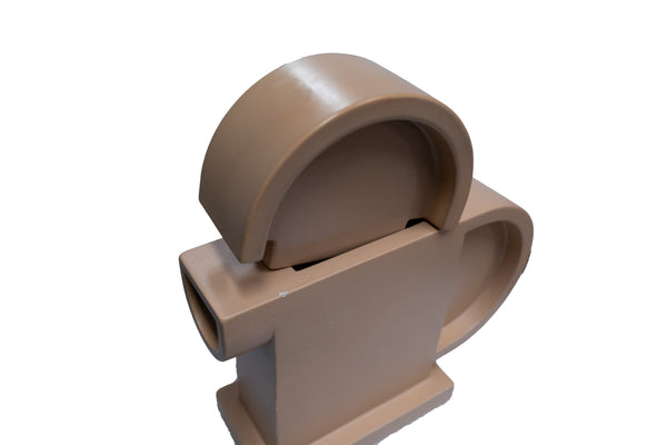 Ettore Sottsass, beige ceramic