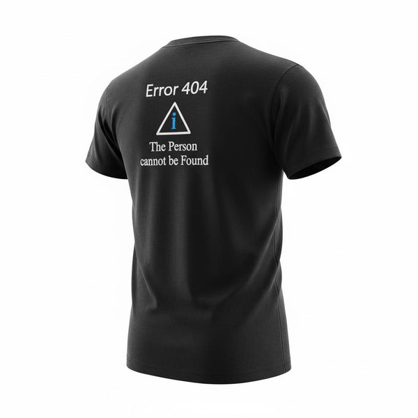 ITEM IDEM black T-shirt "Error 404"