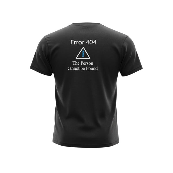 ITEM IDEM black T-shirt "Error 404"